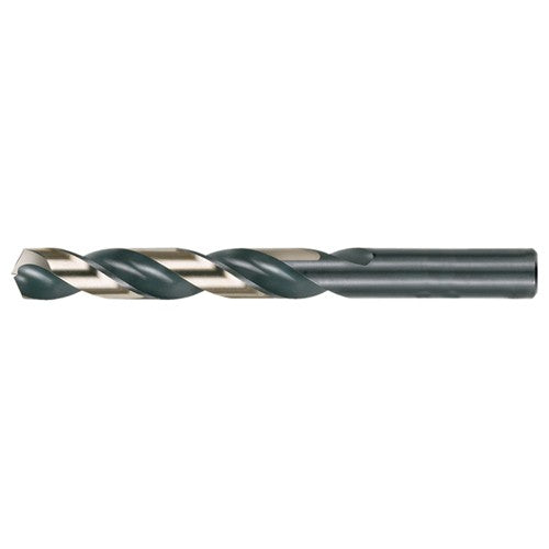 3/8 RHS / RHC HSS 135 Degree Split Point Heavy Duty Jobber Length Drill - Black & Gold
