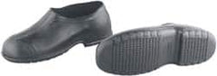 Dunlop Protective Footwear - Men's 6-7 Rain & Cold Resistant Overshoes - 4" High, Plain Toe, Nonslip & Cleated Sole, PVC Upper, Black - Americas Industrial Supply