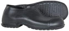 Dunlop Protective Footwear - Men's 10-11 Rain & Cold Resistant Overshoes - 4" High, Plain Toe, Nonslip & Cleated Sole, PVC Upper, Black - Americas Industrial Supply