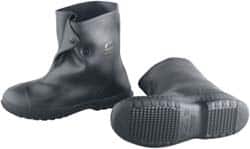 Dunlop Protective Footwear - Men's 14-15 Rain & Cold Resistant Overshoes - 10" High, Plain Toe, Nonslip & Cleated Sole, PVC Upper, Black - Americas Industrial Supply
