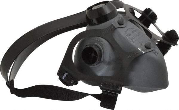 North - Series 5500, Size M Half Mask Respirator - 2-Point Suspension, Threaded Connection - Americas Industrial Supply