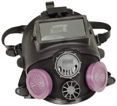 North - Series 7600W, Size S Full Face Welding Respirator - 5-Point Suspension, Threaded Connection - Americas Industrial Supply