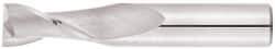 Niagara Cutter - 7/8", 1-1/2" LOC, 7/8" Shank Diam, 4" OAL, 2 Flute, Solid Carbide Square End Mill - Single End, Uncoated, Spiral Flute, 30° Helix, Centercutting, Right Hand Cut, Right Hand Flute, Series C230 - Americas Industrial Supply