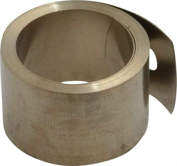 Gardner Spring - 0.01" Thick x 34" Long, 3.5 Lb Capacity Constant Force Spring - 0.68" Wide, 0.85" ID of Reflection, 1.53" Initial Extension, 0.187" End Hole Diam - Americas Industrial Supply