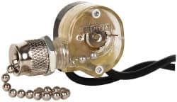 Pass & Seymour - 1 Pole Canopy Pull Appliance Switch - 6 Amps at 125 Volts, 3 Amps at 250 Volts, On-Off Sequence - Americas Industrial Supply