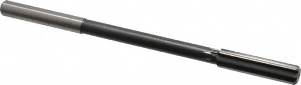 Interstate - 0.439" High Speed Steel 8 Flute Chucking Reamer - Straight Flute, 0.373" Straight Shank - Americas Industrial Supply