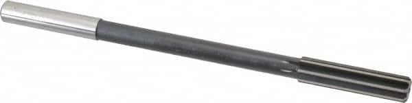 Interstate - 1/2" High Speed Steel 8 Flute Chucking Reamer - Straight Flute, 0.4355" Straight Shank - Americas Industrial Supply