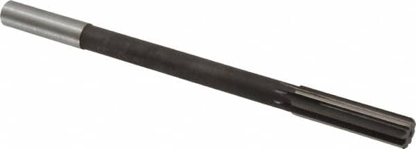 Interstate - 0.611" High Speed Steel 8 Flute Chucking Reamer - Straight Flute, 9/16" Straight Shank - Americas Industrial Supply