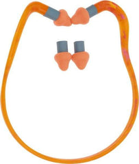Howard Leight - Reusable, Banded, 25 dB, Contoured Earplugs - Orange, 1 Band, 2 Pairs of Pods - Americas Industrial Supply