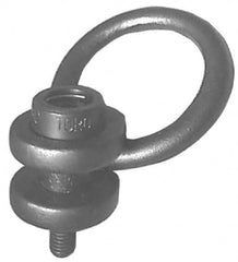 American Drill Bushing - 2,500 Lbs. Load Limit, Alloy Steel Side Pull Hoist Ring - Black Oxide Finish, 5/8-11 Inch Thread Size, 3 Inch Diameter Ring - Americas Industrial Supply