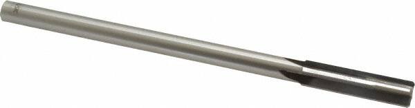 Made in USA - 0.4355" Carbide-Tipped 4 Flute Chucking Reamer - Straight Flute, 3/8" Straight Shank, 1-3/4" Flute Length, 7" OAL - Americas Industrial Supply