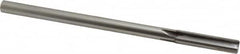 Made in USA - 7/16" Carbide-Tipped 4 Flute Chucking Reamer - Straight Flute, 3/8" Straight Shank, 1-3/4" Flute Length, 7" OAL - Americas Industrial Supply