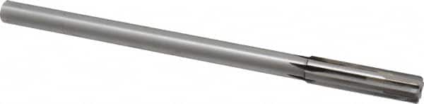 Made in USA - 0.4995" Carbide-Tipped 6 Flute Dowel Pin Chucking Reamer - Americas Industrial Supply
