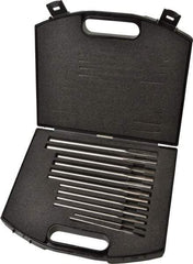 Made in USA - 0.1865" to 0.501", Chucking Reamer Set - Straight Flute, Right Hand Cut, 12 Pieces - Americas Industrial Supply