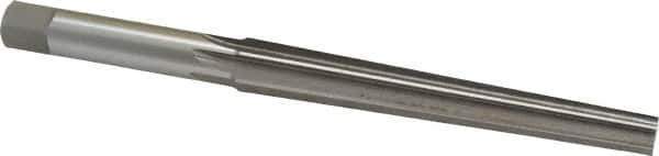 Interstate - 0.35" Small End, 0.45" Large End, 7/16" Shank, 3-11/16" Flute, Brown and Sharpe Taper Reamer #4 - Americas Industrial Supply