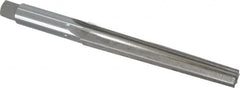 Interstate - 0.45" Small End, 0.617" Large End, 9/16" Shank, 4" Flute, Brown and Sharpe Taper Reamer #5 - Americas Industrial Supply