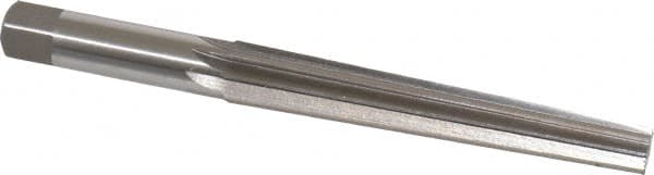 Interstate - 1/2" Small End, 0.682" Large End, 5/8" Shank, 4-3/8" Flute, Brown and Sharpe Taper Reamer #6 - Americas Industrial Supply