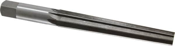 Interstate - 0.6" Small End, 0.803" Large End, 3/4" Shank, 4-7/8" Flute, Brown and Sharpe Taper Reamer #7 - Americas Industrial Supply