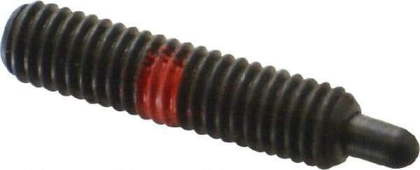 Gibraltar - M6 x 1.0, 25mm Thread Length, 5mm Plunger Projection, Steel Threaded Spring Plunger - 3.02mm Max Plunger Diam, 25mm Plunger Length, 2.98 Lb Init End Force, 12.9 Lb Final End Force, 3mm Hex - Americas Industrial Supply