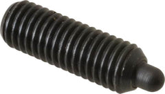 Gibraltar - M10 x 1.5, 29mm Thread Length, 5mm Plunger Projection, Steel Threaded Spring Plunger - 4.72mm Max Plunger Diam, 29mm Plunger Length, 5.47 Lb Init End Force, 14.4 Lb Final End Force, 5mm Hex - Americas Industrial Supply