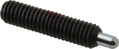 Gibraltar - M6 x 1.0, 25mm Thread Length, 5mm Plunger Projection, Steel Threaded Spring Plunger - 3.02mm Max Plunger Diam, 25mm Plunger Length, 1 Lb Init End Force, 3.97 Lb Final End Force, 3mm Hex - Americas Industrial Supply