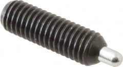 Gibraltar - M8 x 1.25, 25mm Thread Length, 5mm Plunger Projection, Steel Threaded Spring Plunger - 3.43mm Max Plunger Diam, 25mm Plunger Length, 1.5 Lb Init End Force, 4.48 Lb Final End Force, 4mm Hex - Americas Industrial Supply