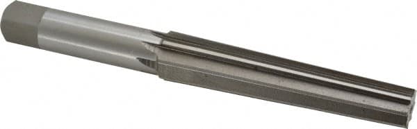 Interstate - 0.5696" Small End, 0.7444" Large End, 5/8" Straight Shank, 3-1/2" Flute, 2MT Morse Taper Reamer - Americas Industrial Supply