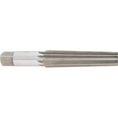 Interstate - 1.0167" Small End, 1.2893" Large End, 1-1/4" Straight Shank, 5-1/4" Flute, 4MT Morse Taper Reamer - Americas Industrial Supply