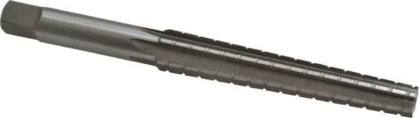 Interstate - 0.3674" Small End, 0.517" Large End, 7/16" Straight Shank, 3" Flute, 1MT Morse Taper Reamer - Americas Industrial Supply