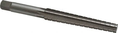 Interstate - 0.3674" Small End, 0.517" Large End, 7/16" Straight Shank, 3" Flute, 1MT Morse Taper Reamer - Americas Industrial Supply