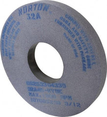 Norton - 14" Diam x 5" Hole x 1-1/2" Thick, K Hardness, 46 Grit Surface Grinding Wheel - Aluminum Oxide, Type 1, Coarse Grade, 1,800 Max RPM, Vitrified Bond, No Recess - Americas Industrial Supply