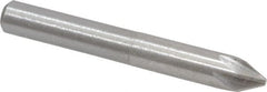 Interstate - 1/4" Head Diam, 1/4" Shank Diam, 6 Flute 60° High Speed Steel Countersink - Americas Industrial Supply