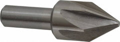 Interstate - 7/8" Head Diam, 1/2" Shank Diam, 6 Flute 60° High Speed Steel Countersink - Americas Industrial Supply