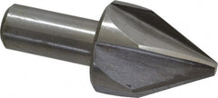 Interstate - 1-1/2" Head Diam, 3/4" Shank Diam, 6 Flute 60° High Speed Steel Countersink - Americas Industrial Supply