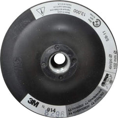 3M - 4" Diam Hook & Loop Disc Backing Pad - Firm Density, 13,000 RPM - Americas Industrial Supply