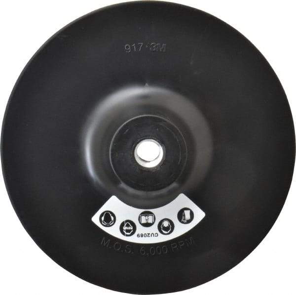 3M - 7" Diam Hook & Loop Disc Backing Pad - Medium Density, 6,000 RPM - Americas Industrial Supply