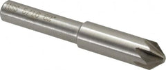 Interstate - 5/16" Head Diam, 1/4" Shank Diam, 6 Flute 82° High Speed Steel Countersink - Americas Industrial Supply