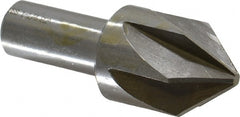 Interstate - 1-1/4" Head Diam, 3/4" Shank Diam, 6 Flute 82° High Speed Steel Countersink - Americas Industrial Supply