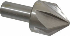 Interstate - 2" Head Diam, 1" Shank Diam, 6 Flute 82° High Speed Steel Countersink - Americas Industrial Supply