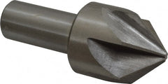 Interstate - 1-3/4" Head Diam, 1" Shank Diam, 6 Flute 90° High Speed Steel Countersink - Americas Industrial Supply
