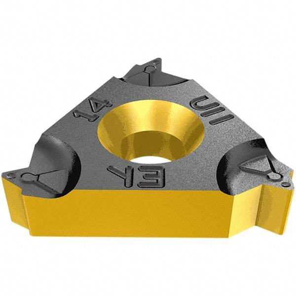 Iscar - 22ERM External Right Hand 7-5 Partial Profile 60° Laydown Threading Insert - Grade IC1007, TiAlN Coated Carbide, 12.7mm Inscribed Circle - Americas Industrial Supply