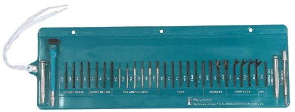 Moody Tools - 30 Piece Screwdriver Set - Comes in Tool Roll - Americas Industrial Supply