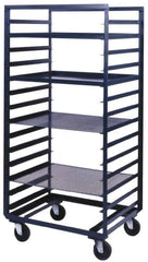 Durham - 800 Lb Capacity, 33" Wide x 36" Long x 66" High Pan & Tray Cart - 14 Slot, Steel, Hard Rubber Casters - Americas Industrial Supply