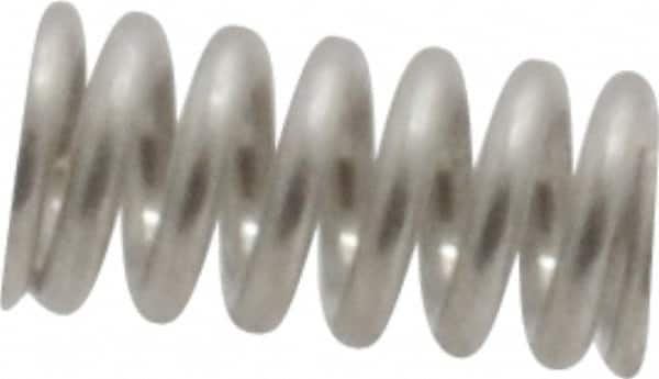 Gardner Spring - 0.12" OD, 0.022" Wire, 1/4" Free Length, Precision Compression Spring - 60.8 Lb Spring Rating, Stainless Steel - Americas Industrial Supply