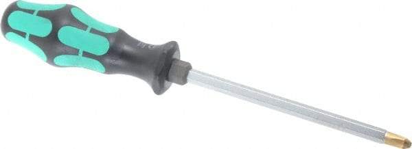 Wera - #3, 10-1/4" OAL, Standard Phillips Screwdriver - 6" Blade Length, Hexagon Shank, Ergonomic Handle - Americas Industrial Supply