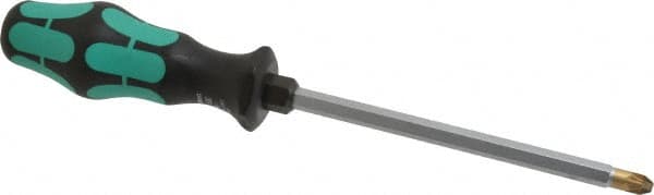 Wera - 6" Blade Length Posidrive Screwdriver - 10-1/2" OAL - Americas Industrial Supply