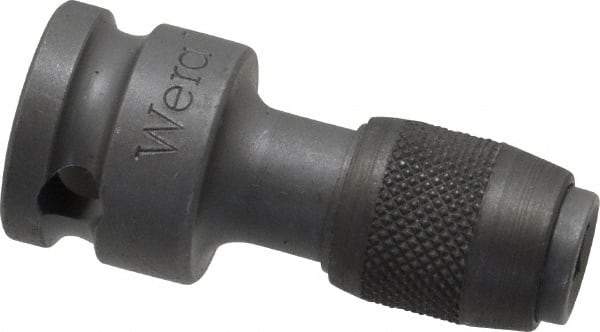 Wera - 3/8" Drive, 1/4" Insert, Hex Drive Bit Adapter - Quick Release, 1-11/16" OAL - Americas Industrial Supply