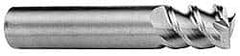 Accupro - 15/32", 5/8" LOC, 1/2" Shank Diam, 2-1/2" OAL, 3 Flute, Solid Carbide Square End Mill - Single End, AlTiN Finish, Spiral Flute, 60° Helix, Centercutting, Right Hand Cut, Right Hand Flute - Americas Industrial Supply