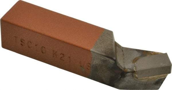 Made in USA - 5/8 x 5/8" Shank, Square Shank Boring Single Point Tool Bit - TSC-10, Grade K21 - Exact Industrial Supply