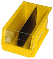 Quantum Storage - 6.8" Wide x 2.8" High, Black Bin Divider - Use with Quantum Storage Systems - QUS 220CON - Americas Industrial Supply
